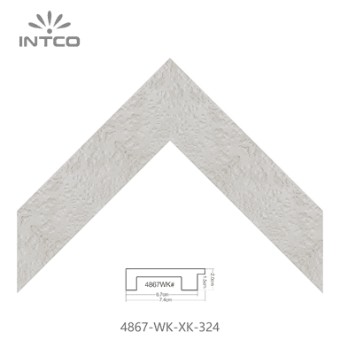 4867-WK-XK-324 — 7.4cm Argenté PS Baguette d'Encadrement