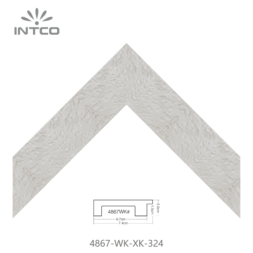 4867-WK-XK-324 — 7.4cm Argenté PS Baguette d'Encadrement