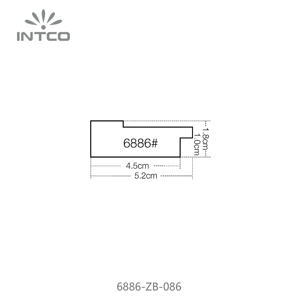 6886-ZB-086 — 5.17cm PS Baguette d'Encadrement