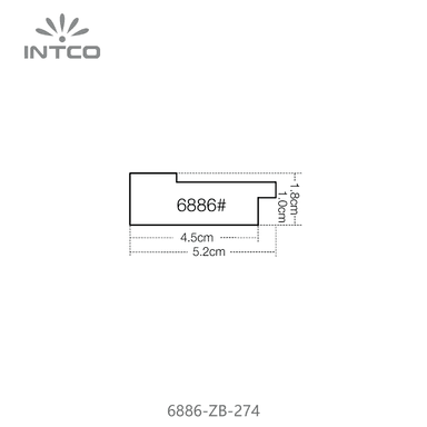 6886-ZB-274 — 5.17cm PS Baguette d'Encadrement