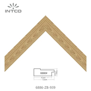 6886-ZB-939 — 5.17cm Natur PS Bilderrahmenleiste