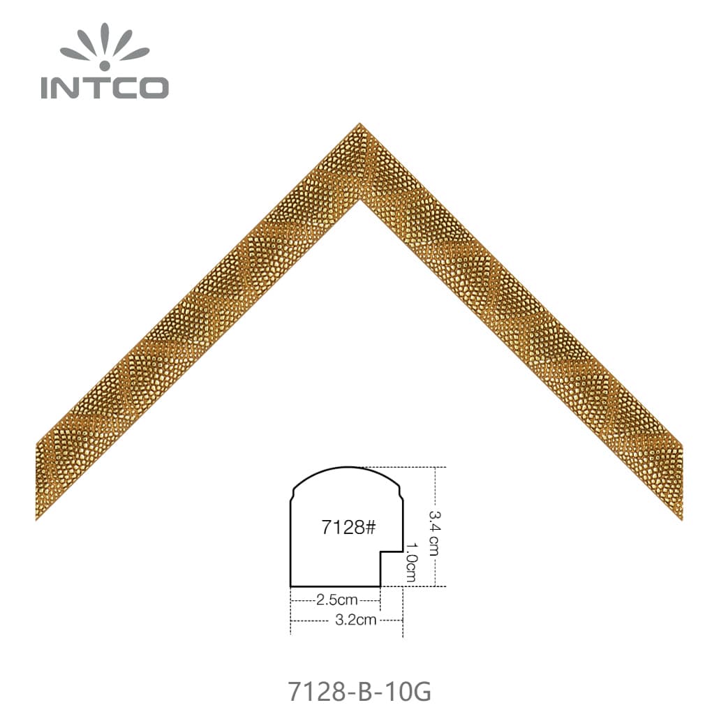 7128-B-10G — 3.15cm PS Picture Frame Moulding