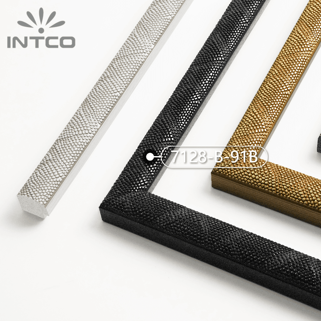 7128-B-91B — 3.15cm Black PS Picture Frame Moulding