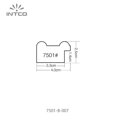 7501-B-007 — 4cm Natural PS Picture Frame Moulding