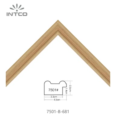 7501-B-681 — 4cm Natural PS Picture Frame Moulding