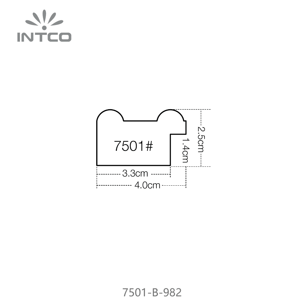 7501-B-982 — 4cm PS Picture Frame Moulding