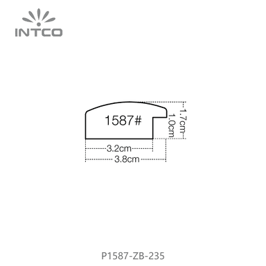 P1587-ZB-235 — 3.8cm PS Bilderrahmenleiste