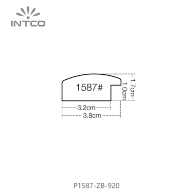 P1587-ZB-920 — 3.8cm PS Bilderrahmenleiste