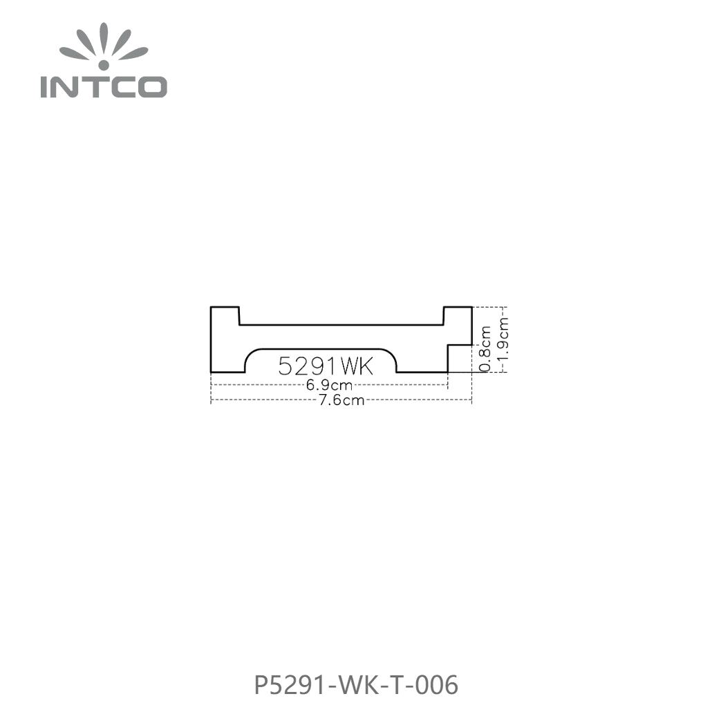 P5291-WK-T-006 — 7.62cm PS Moldura para Quadro