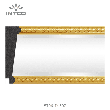 5796-D-397 — 7.75cm Gold PS Bilderrahmenleiste
