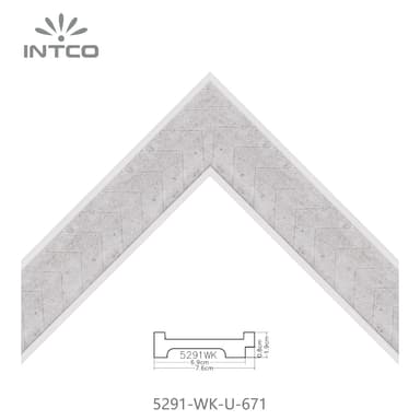 5291-WK-U-671 — 7.62cm PS Moldura para Marco de Fotos