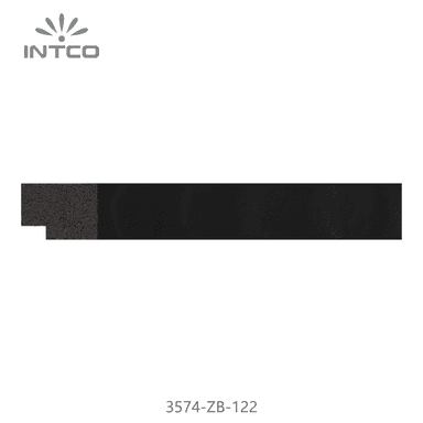3574-ZB-122 — 2cm Black PS Picture Frame Moulding