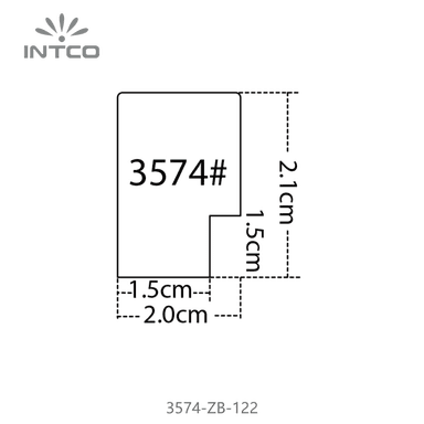 3574-ZB-122 — 2cm Black PS Picture Frame Moulding