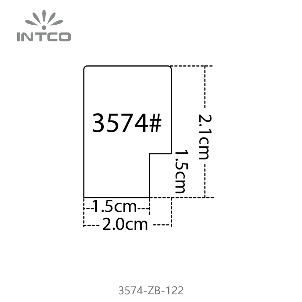 3574-ZB-122 — 2cm Black PS Picture Frame Moulding