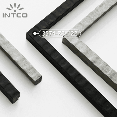 3574-ZB-122 — 2cm Black PS Picture Frame Moulding