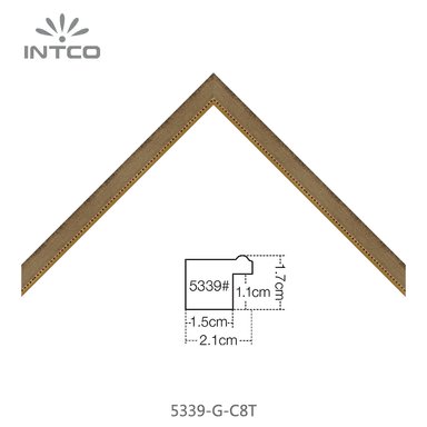 5339-G-C8T — 2.05cm PS Picture Frame Moulding