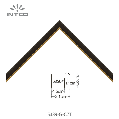 5339-G-C7T — 2.05cm PS Picture Frame Moulding
