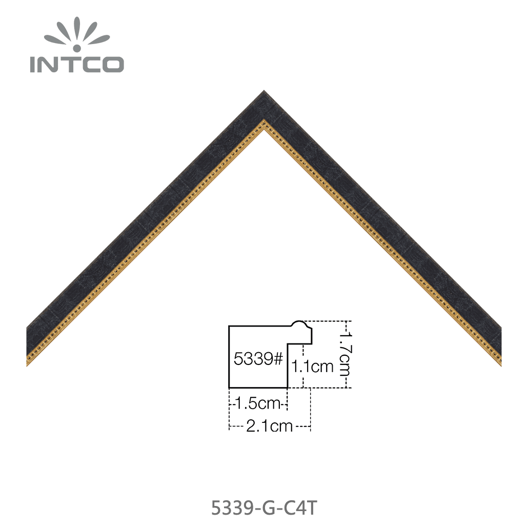 5339-G-C4T — 2.05cm PS Picture Frame Moulding