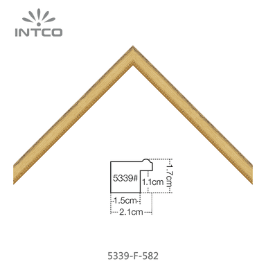 5339-F-582 — 2.05cm Gold PS Bilderrahmenleiste
