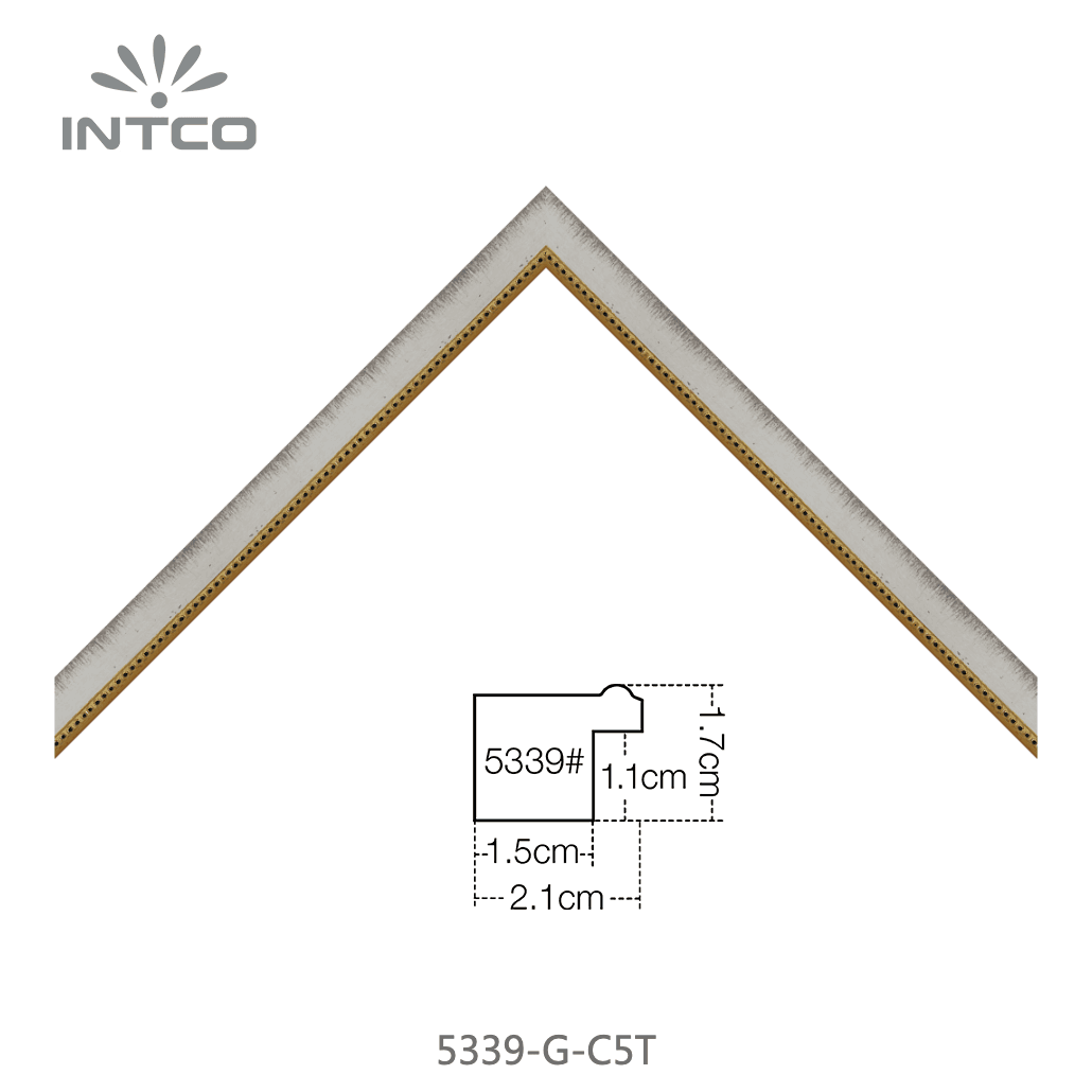 5339-G-C5T — 2.05cm PS Picture Frame Moulding