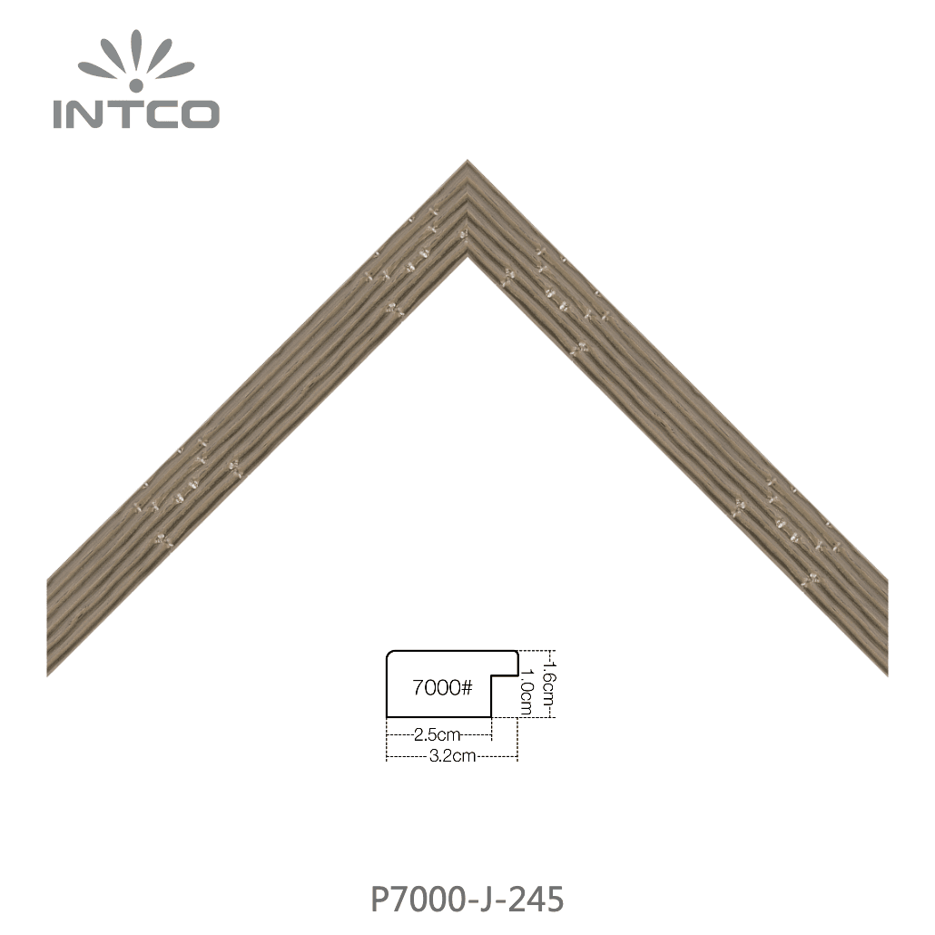 P7000-J-245 — 3.18cm Bronze PS Bilderrahmenleiste