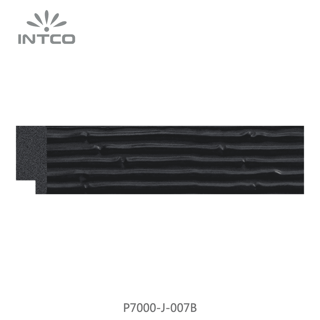 P7000-J-007B — 3.18cm Noir PS Baguette d'Encadrement