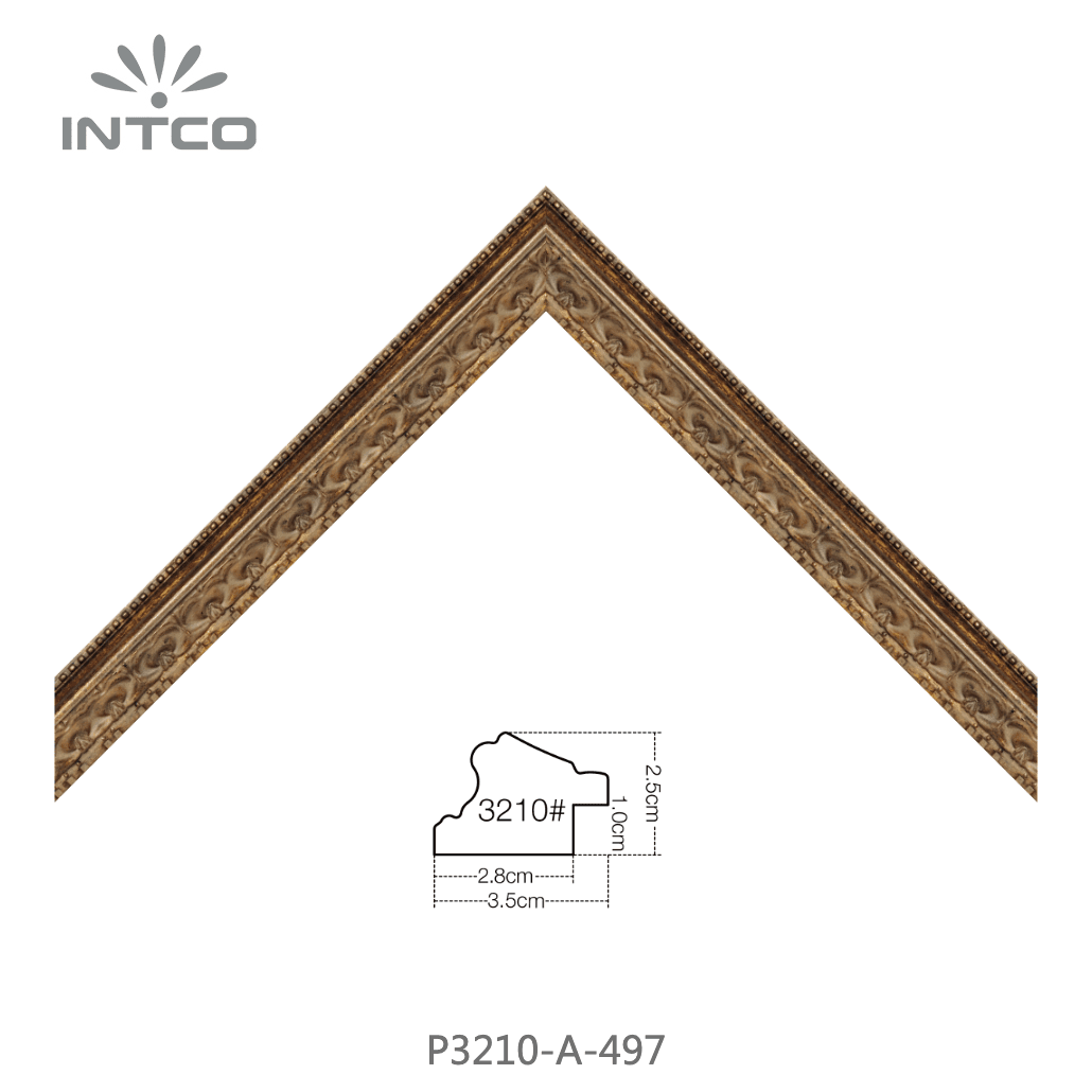 P3210-A-497 — 3.5cm Bronze PS Bilderrahmenleiste