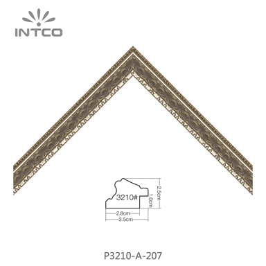 P3210-A-207 — 3.5cm Gold PS Bilderrahmenleiste
