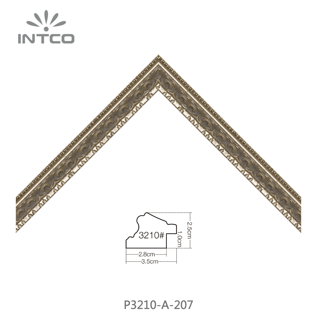 P3210-A-207 — 3.5cm Gold PS Bilderrahmenleiste