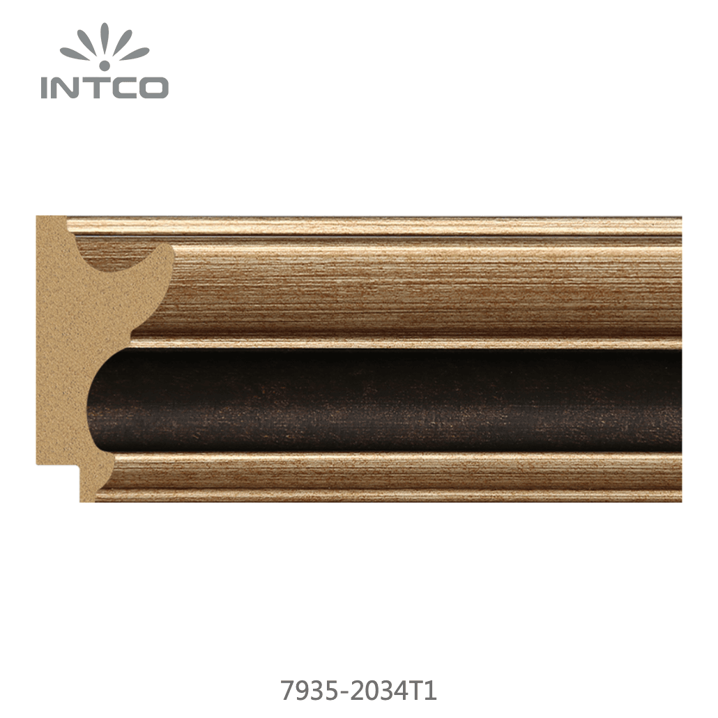 7935-2034T1 — 6cm Gold PS Bilderrahmenleiste