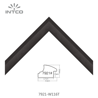 7921-W116T — 4.5cm Natur PS Bilderrahmenleiste