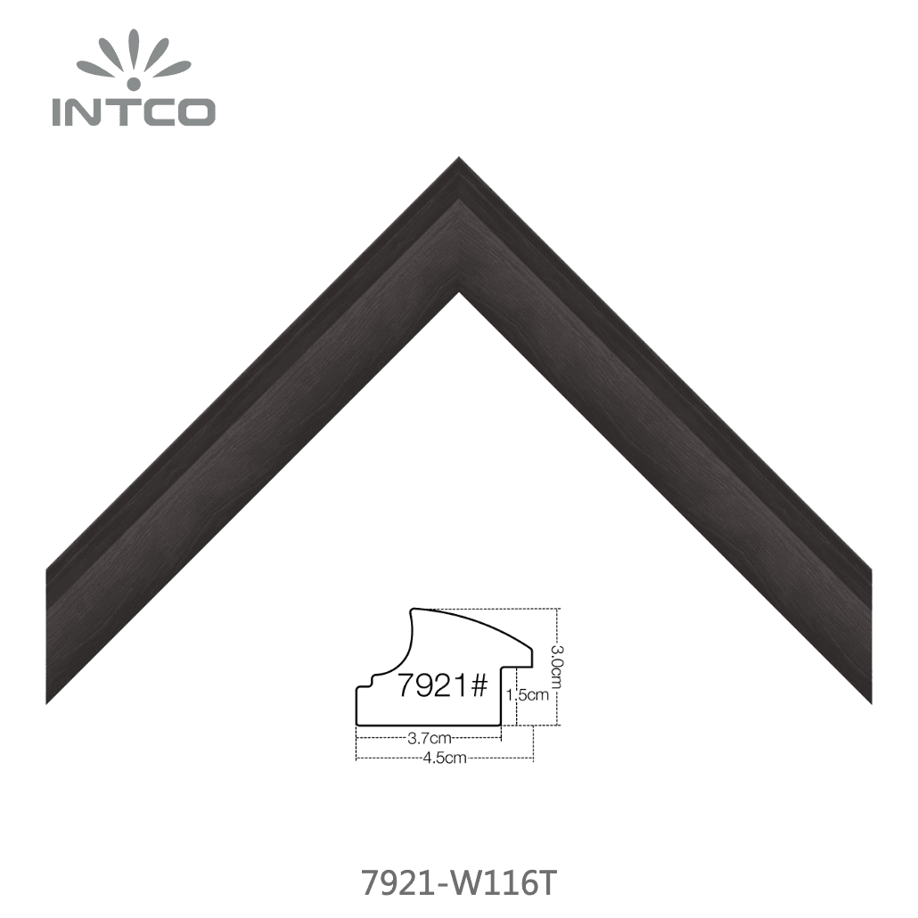 7921-W116T — 4.5cm Natur PS Bilderrahmenleiste