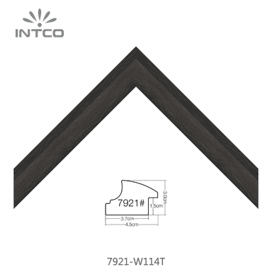 7921-W114T — 4.5cm Natur PS Bilderrahmenleiste