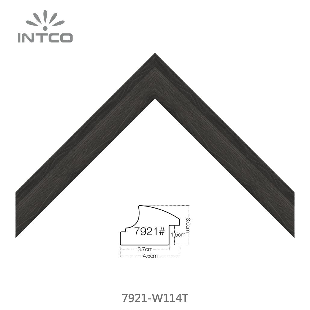 7921-W114T — 4.5cm Natur PS Bilderrahmenleiste