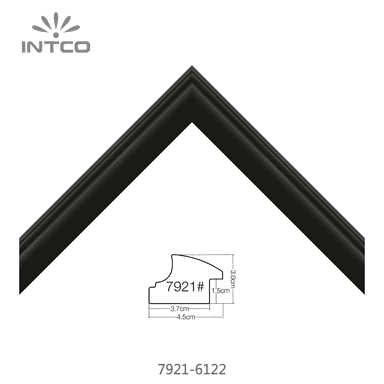 7921-6122 — 4.5cm Negro PS Moldura para Marco de Fotos