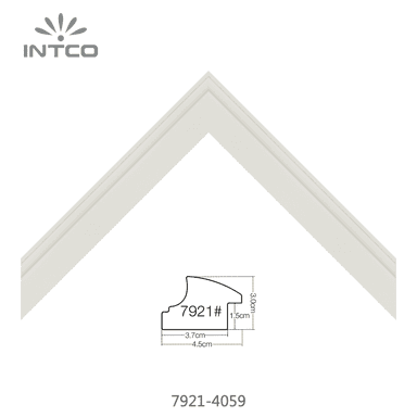7921-4059 — 4.5cm Branco PS Moldura para Quadro