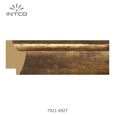 7921-692T — 4.5cm Gold PS Bilderrahmenleiste