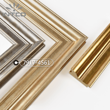7917-4561 — 8cm Gold PS Bilderrahmenleiste