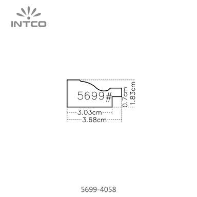 5699-4058 — 3.68cm Multicolore PS Baguette d'Encadrement