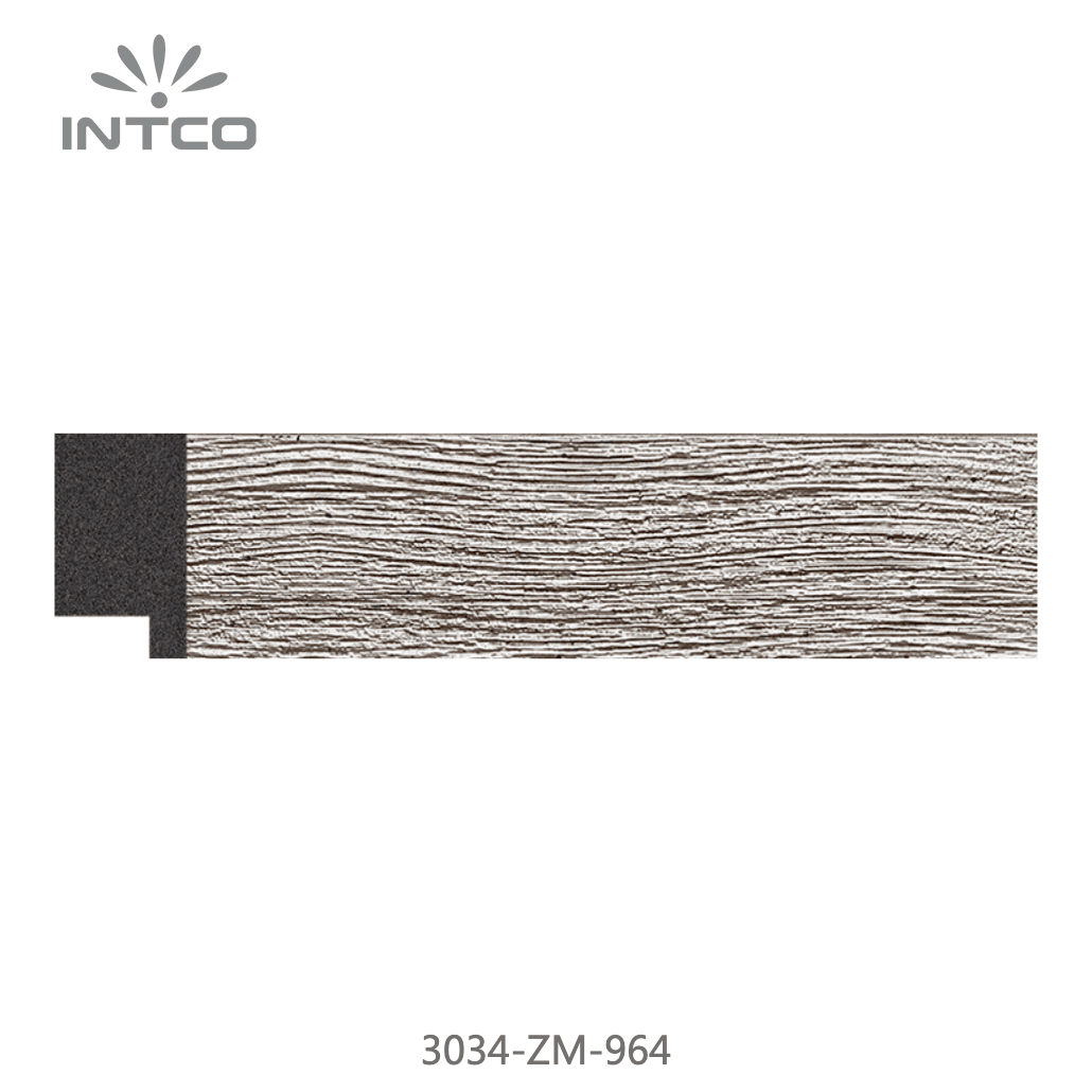 3034-ZM-964 — 3.08cm Silber PS Bilderrahmenleiste