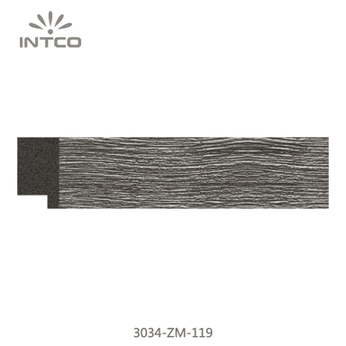 3034-ZM-119 — 3.08cm Silber PS Bilderrahmenleiste