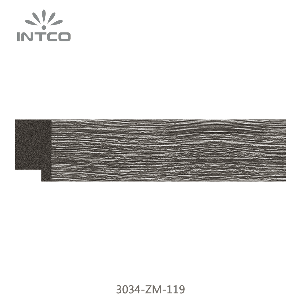 3034-ZM-119 — 3.08cm Silber PS Bilderrahmenleiste