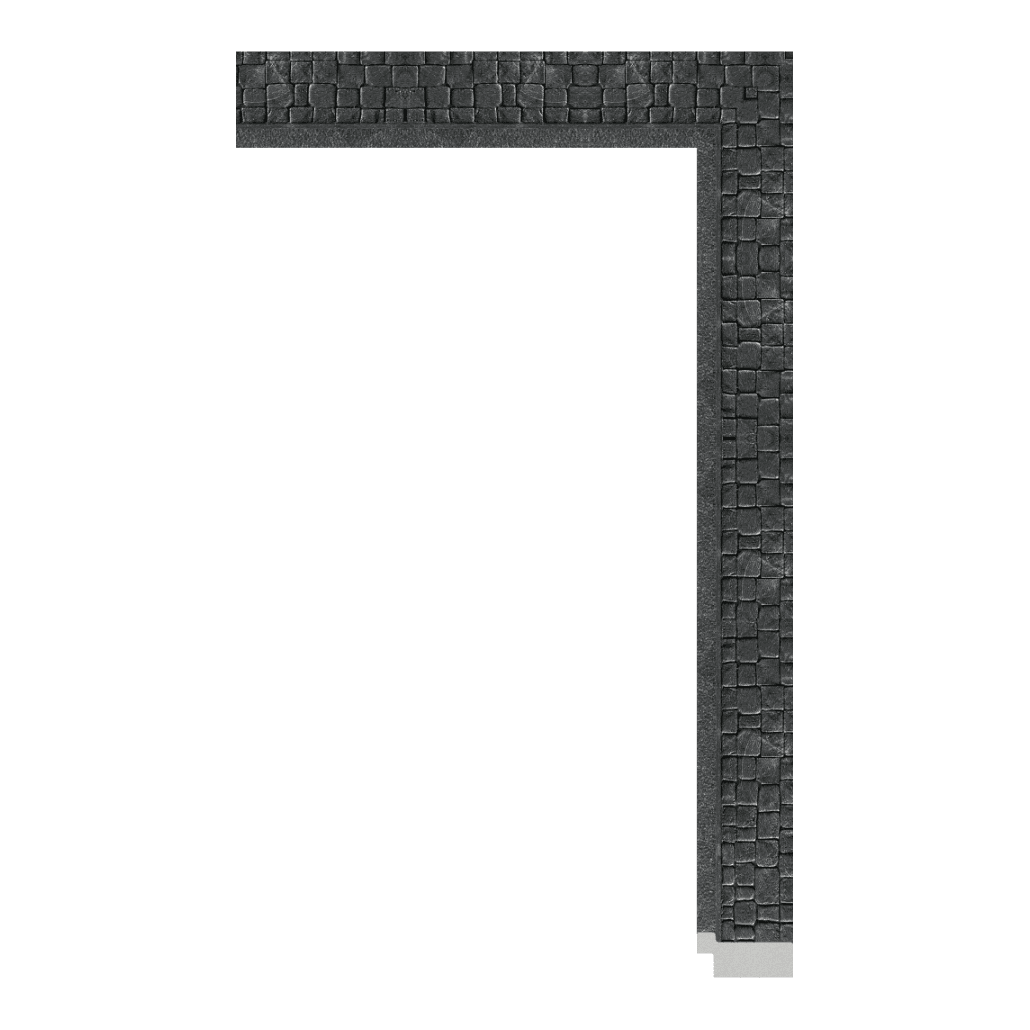 2238-G-062 — 4cm Schwarz PS Bilderrahmenleiste
