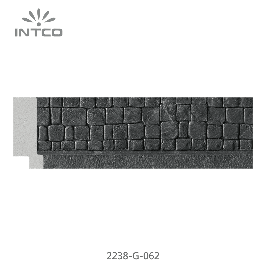 2238-G-062 — 4cm Schwarz PS Bilderrahmenleiste
