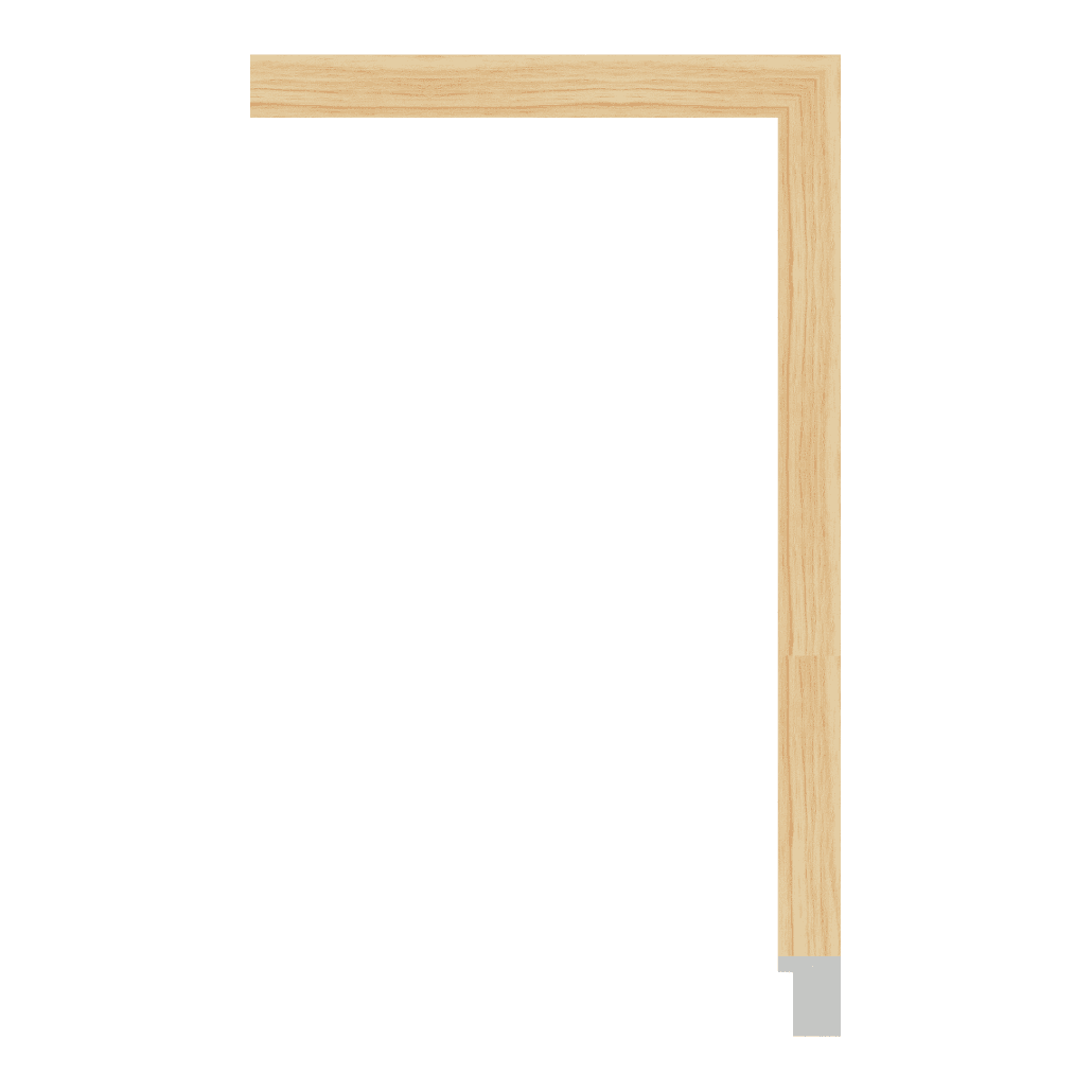 2149-220WT — 2.54cm Natur PS Bilderrahmenleiste