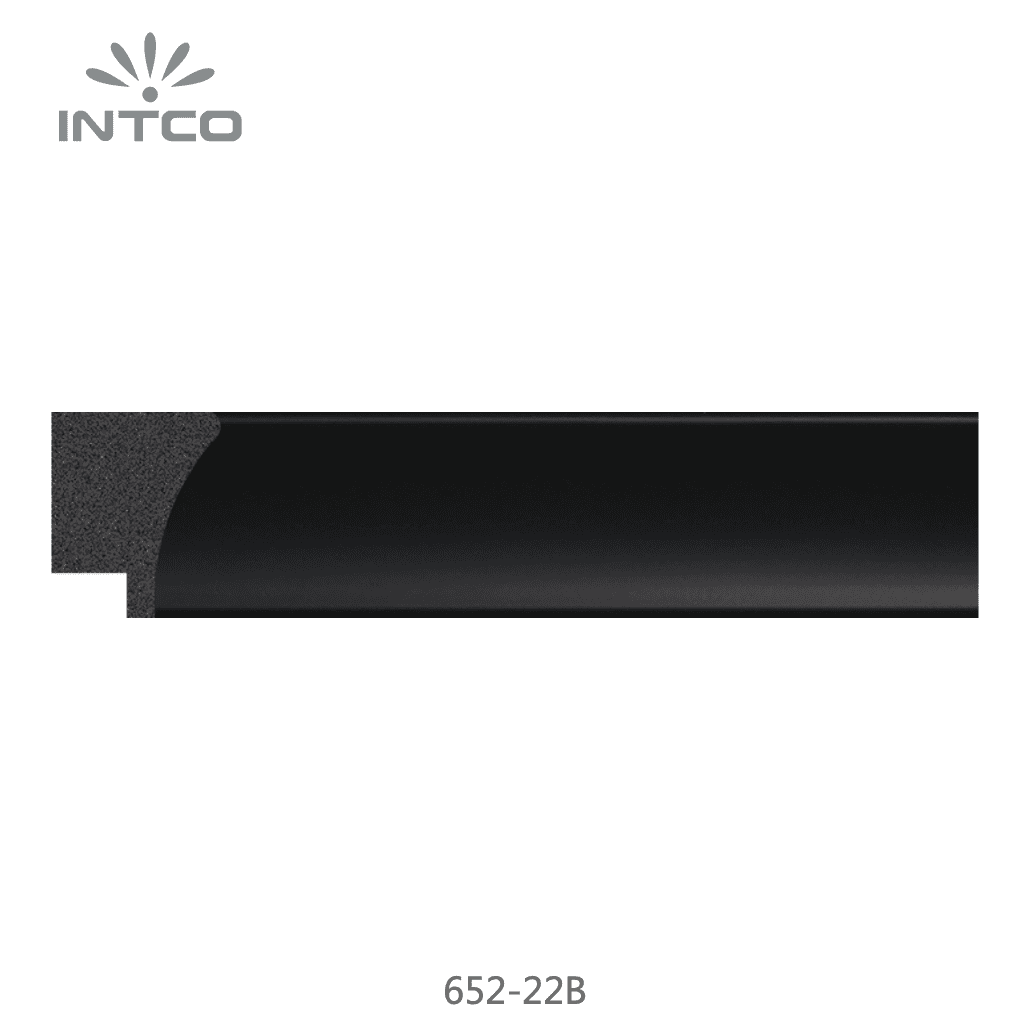 652-22B — 3cm Preto PS Moldura para Quadro