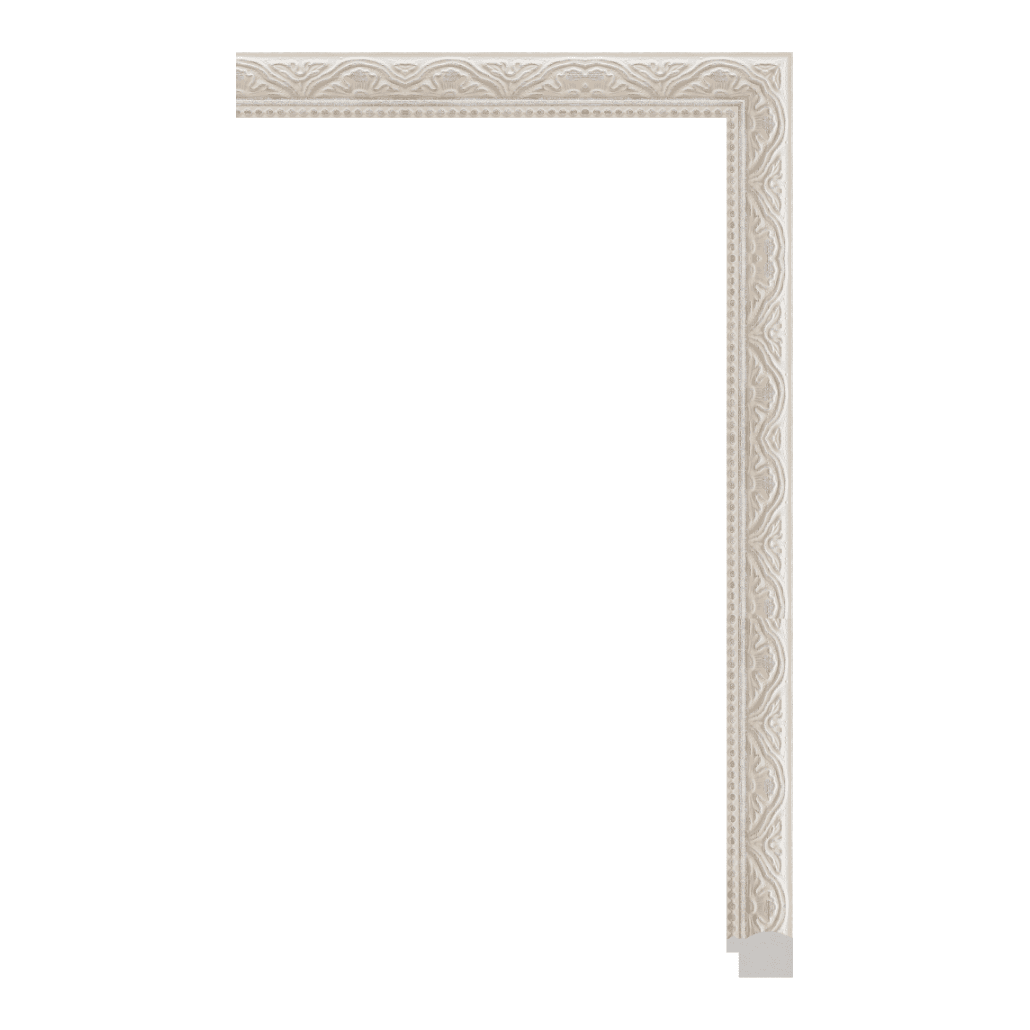 3404-ZA-561 — 2.78cm Weiß PS Bilderrahmenleiste
