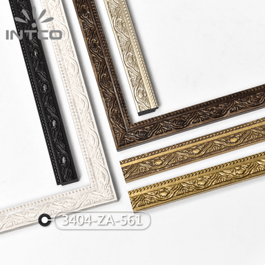3404-ZA-561 — 2.78cm Weiß PS Bilderrahmenleiste