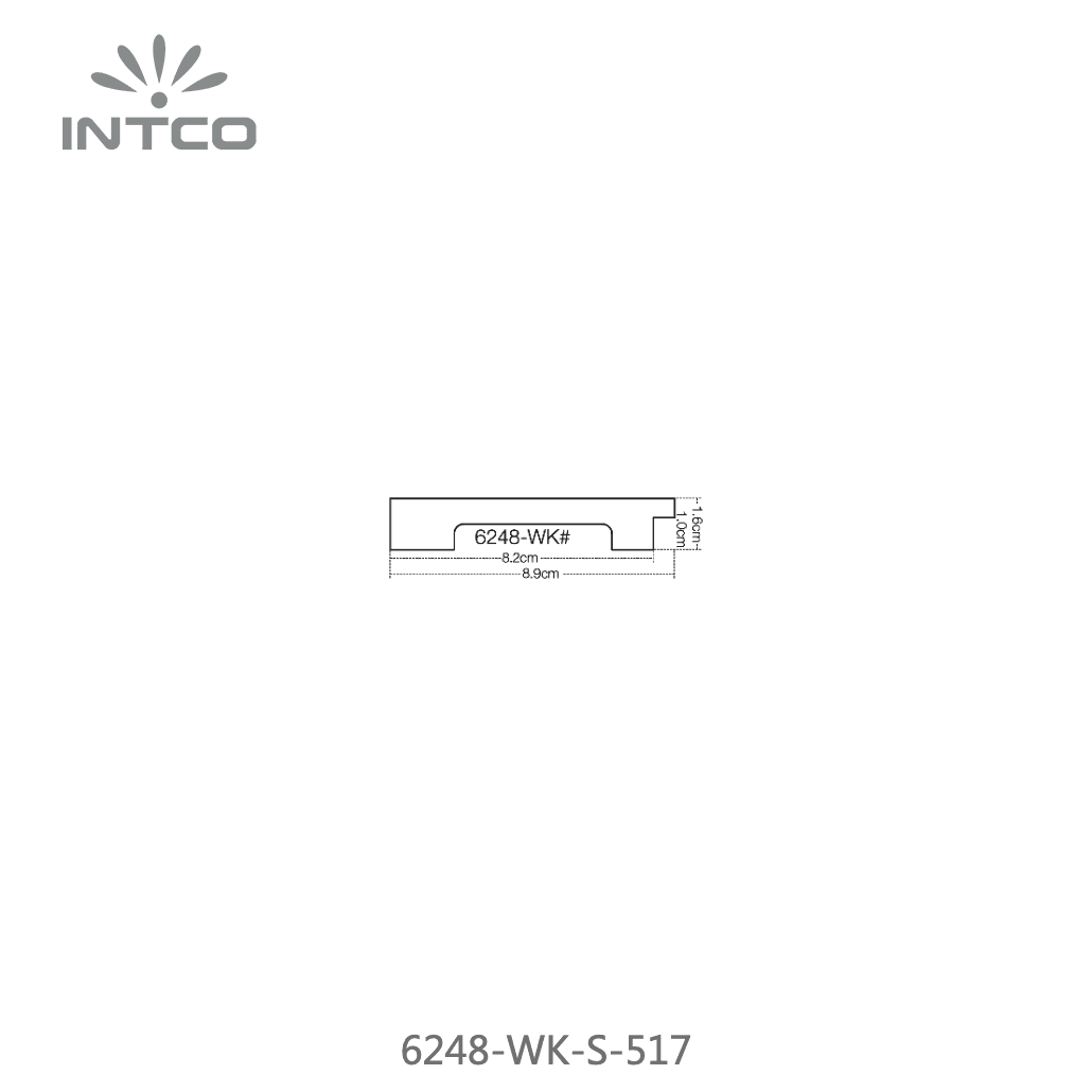 6248-WK-S-517 — 8.89cm Naturel PS Baguette d'Encadrement