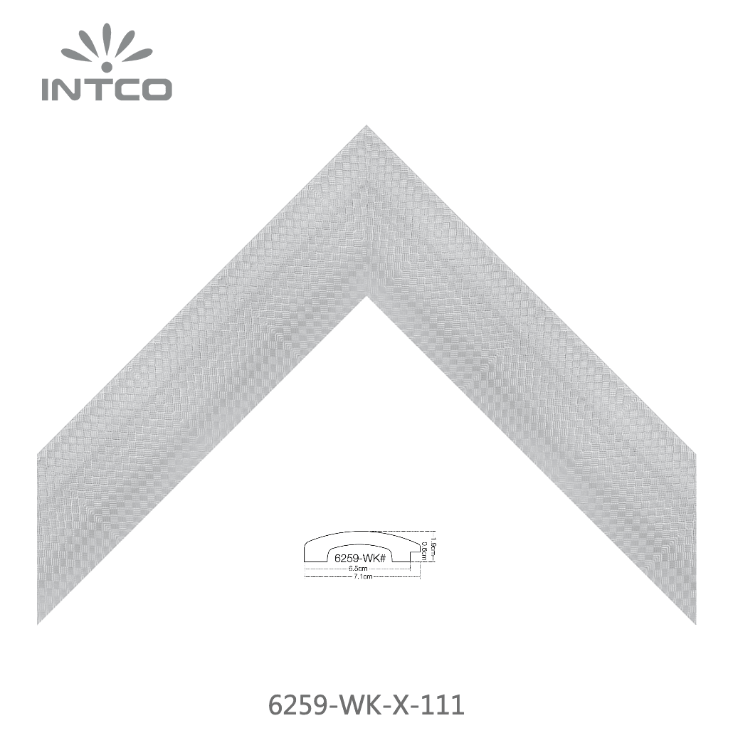 6259-WK-X-111 — 7.17cm Silber PS Bilderrahmenleiste